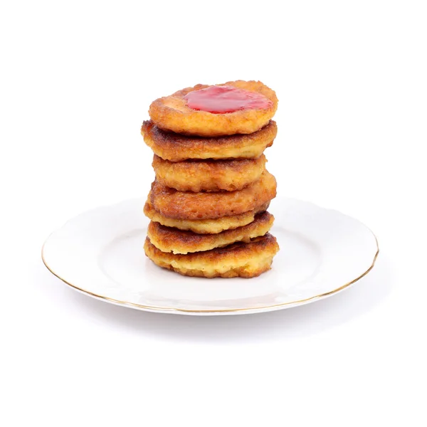 Pfannkuchen mit der Marmelade — Stockfoto