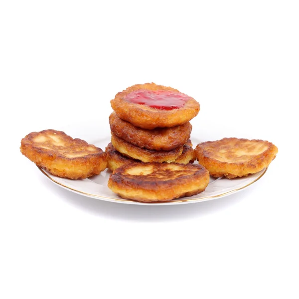 Thick pancakes closeup — Stock Photo, Image