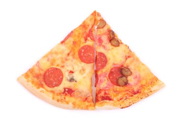 Pizza dilimleri portre