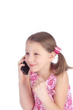 Kız bir telefon konuşma