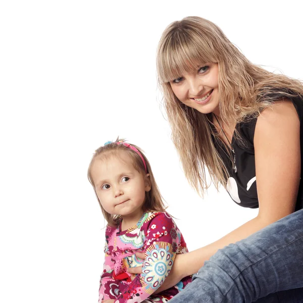 Familjen ser närbild — Stockfoto