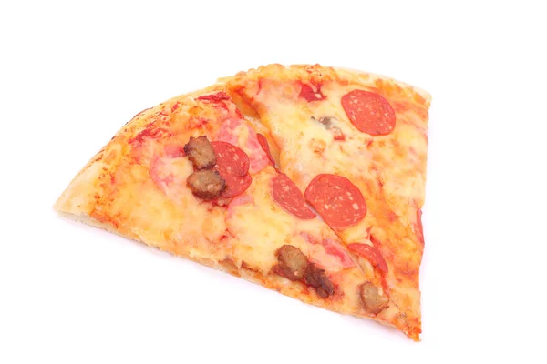 Pizza tranche gros plan — Photo
