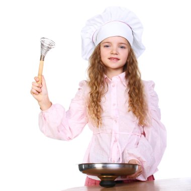 gülümseyen küçük cook