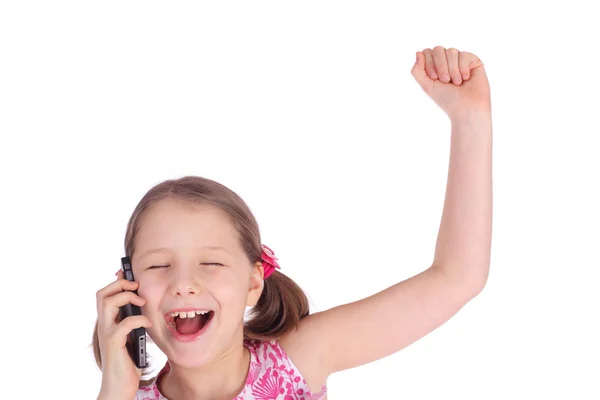 Pequena menina emocional — Fotografia de Stock