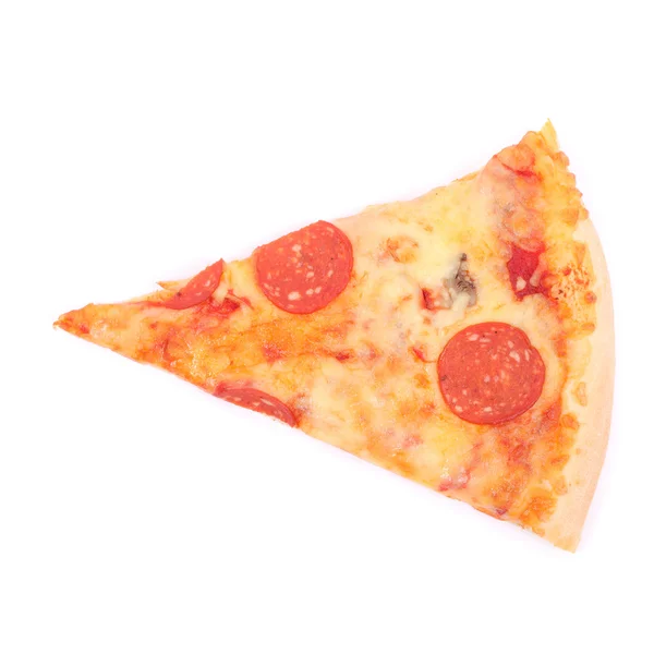 Pizza no branco — Fotografia de Stock