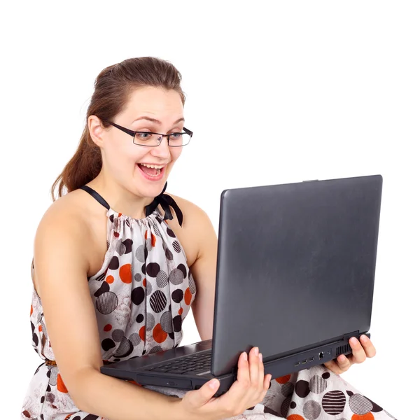 Pretty emotional girl — Stock Photo, Image