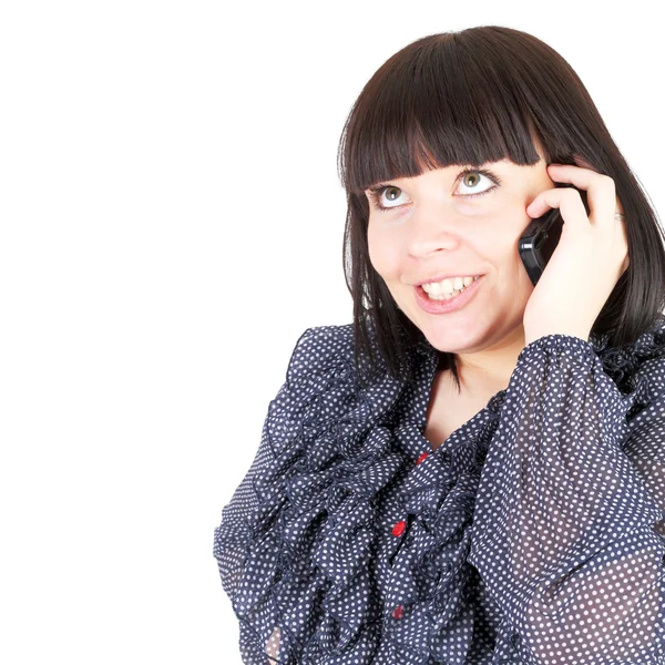 Mujer hablando teléfono — Foto de Stock