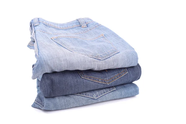 Several jeans closeup — Stock Photo, Image