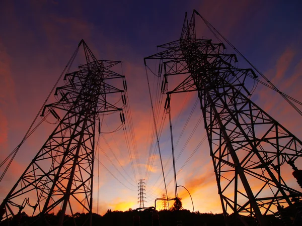 Torres elétricas — Fotografia de Stock