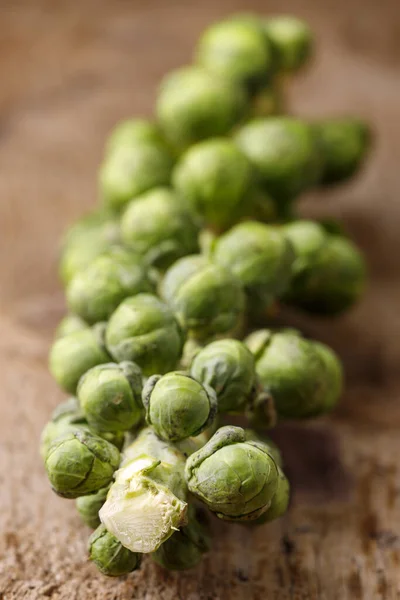 Brussel Sprouts Dark Wood — Stock Photo, Image