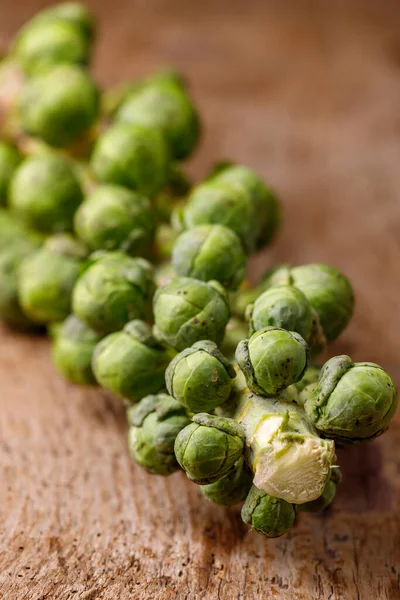 Brussel Sprouts Dark Wood — Stock Photo, Image