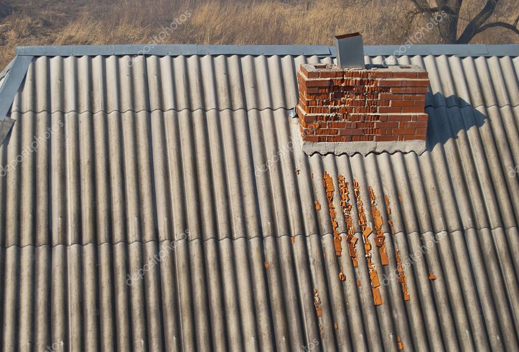 Crumbling brick chimney Stock Photo by ©polinikol 67086107