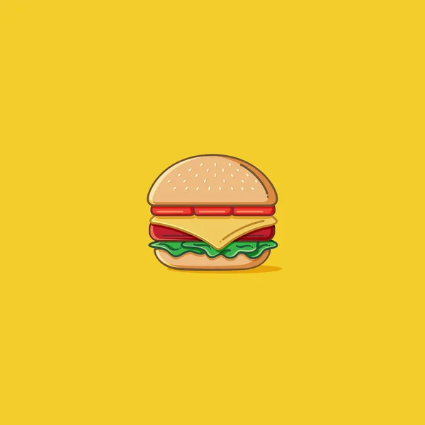 Hamburger — Wektor stockowy