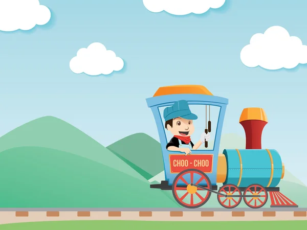 Tren sürücüsü çocuk