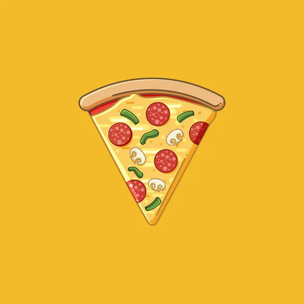 Fetta di pizza Illustraiton Grafiche Vettoriali