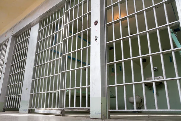 Gefängniszellen Alle Geschlossen — Stockfoto