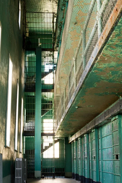 Worn Out Jail Cells Paint Comming — Stock Photo, Image