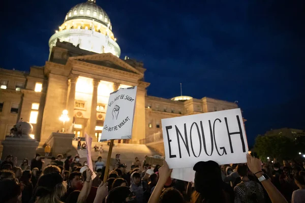 Na protest v Boise Capital — Stock fotografie