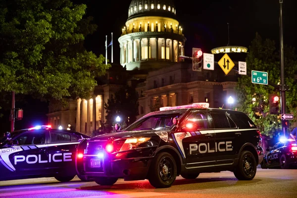 Protest bij het Boise Capital Building — Stockfoto