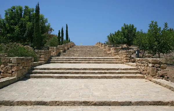 Chipre. Kato-Paphos. Escalera . Fotos de stock