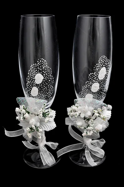 Wedding glasses — Stock Photo, Image