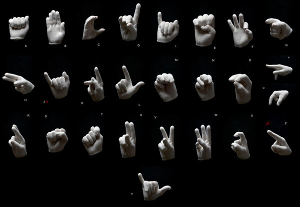 Алфавит жестов
