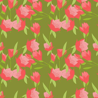 Lalelerle kusursuz desen