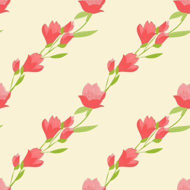 Lalelerle kusursuz desen