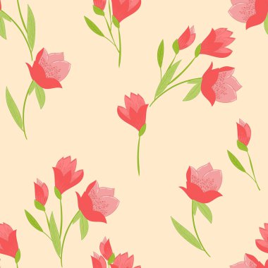 Lalelerle kusursuz desen