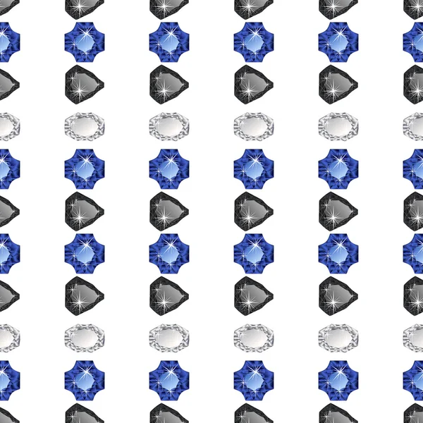 Diamanti modello senza soluzione di continuità — Vettoriale Stock