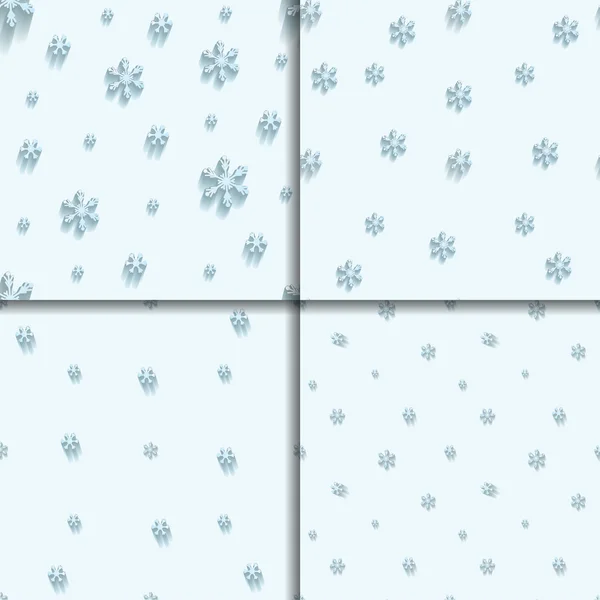 Ensemble de motif sans couture de Noël — Image vectorielle