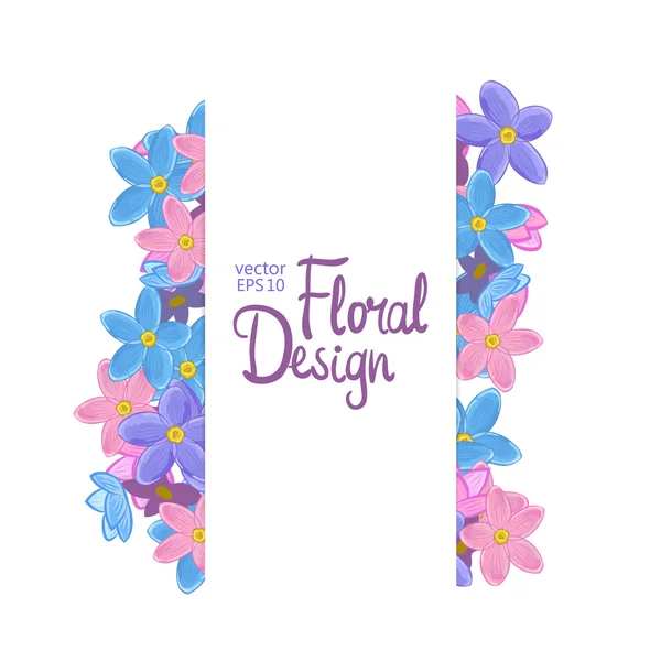 Fronteira vetorial floral —  Vetores de Stock