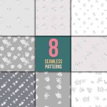 Eight black flowers design — Stock Vector © Dr.PAS #6328716