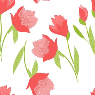 Lalelerle kusursuz desen