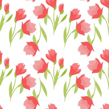 Lalelerle kusursuz desen