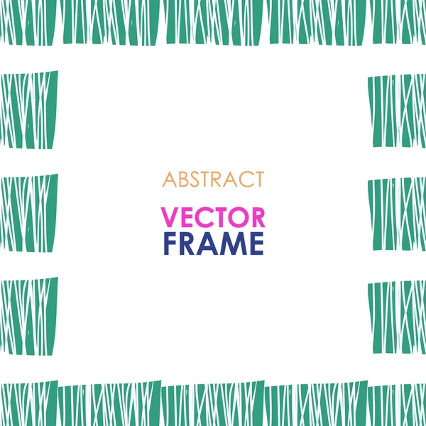 Ethnic vector frame — Stock Vector