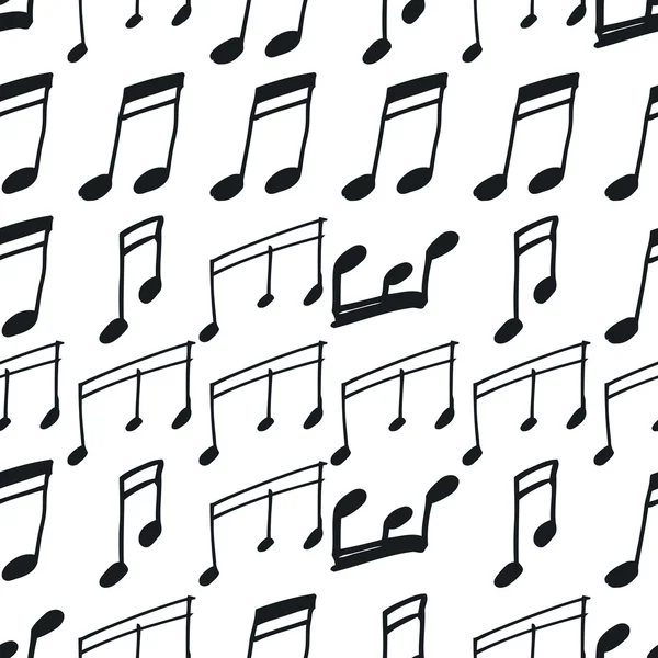 Müzik notaları ile kusursuz desen