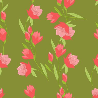 Lalelerle kusursuz desen