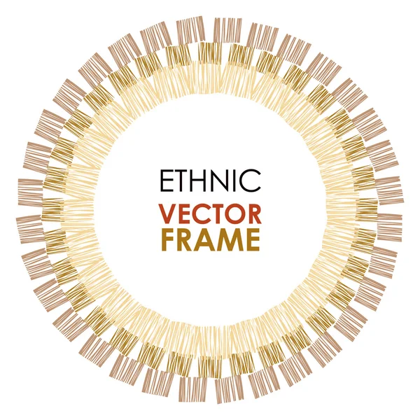 Ethnic vector frame — Stock Vector