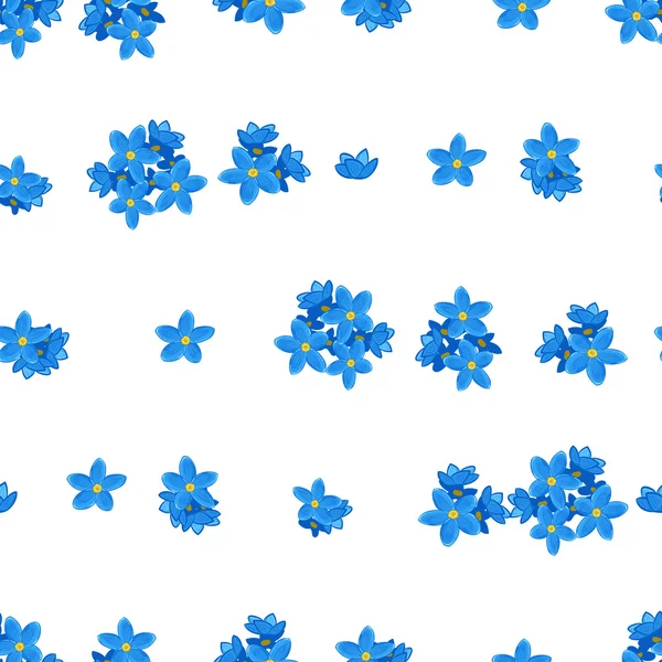 Seamless forget-me-not pattern — Stock Vector