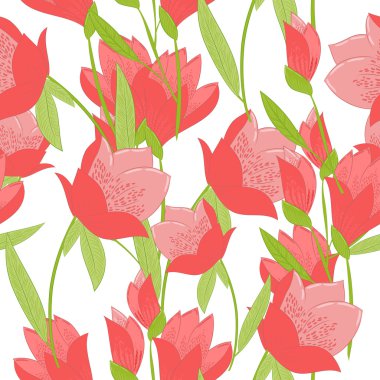 Lalelerle kusursuz desen