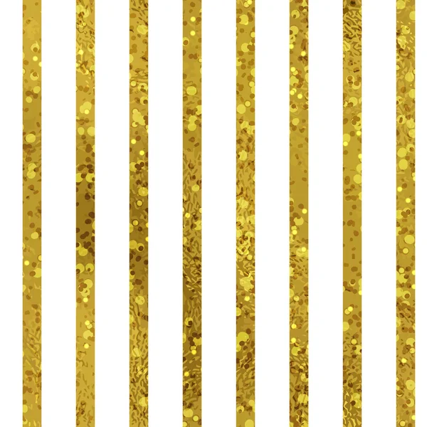 Gouden gestreepte naadloze patroon set — Stockvector