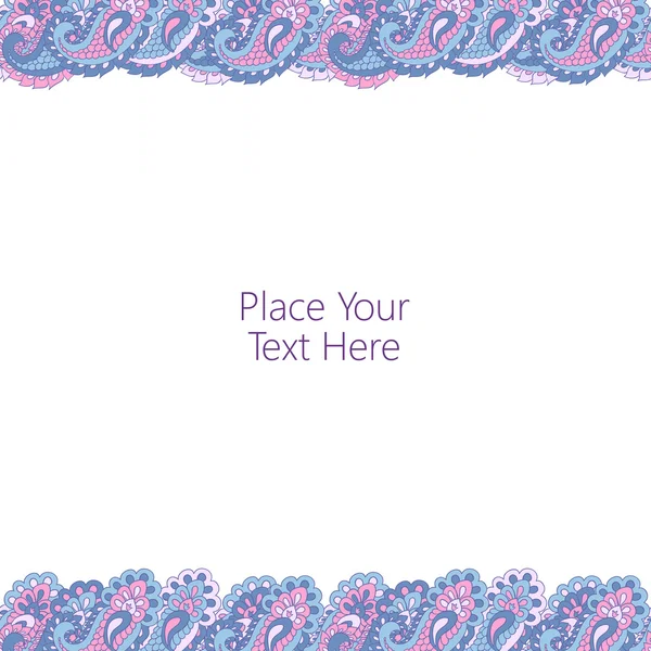 Résumé paisley border — Image vectorielle