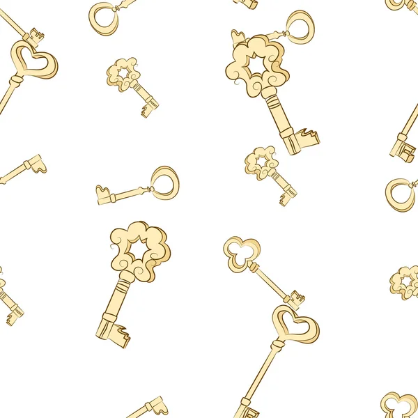 Modèle de clés sans couture — Image vectorielle