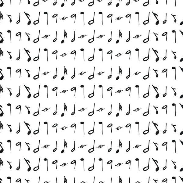 Seamless pattern with music notes — Stock Vector