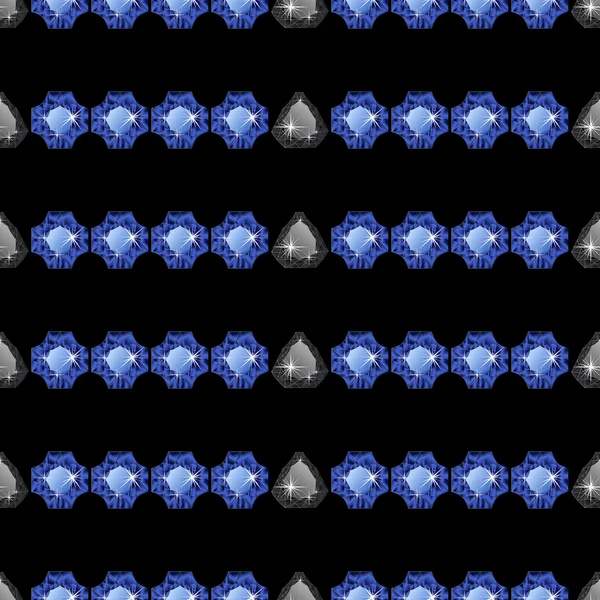 Diamantes patrón sin costura — Archivo Imágenes Vectoriales