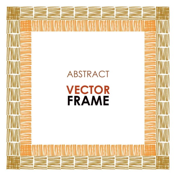 Etnische vector frame — Stockvector