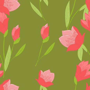 Lalelerle kusursuz desen