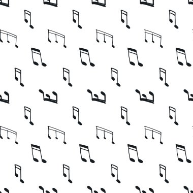 Müzik notaları ile kusursuz desen