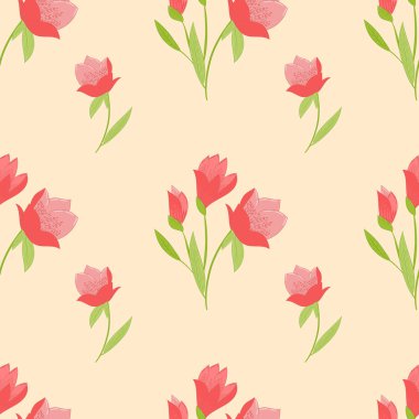 Lalelerle kusursuz desen